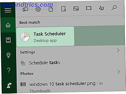 Søg efter task scheduler windows 10