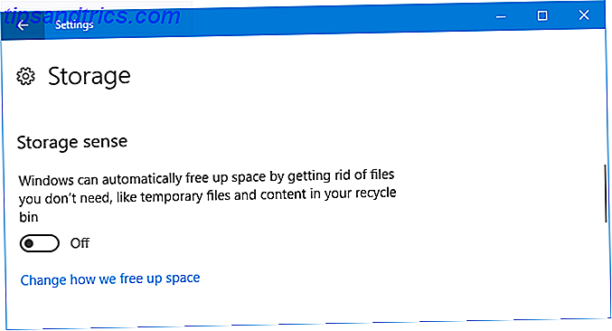 senso di archiviazione Windows 10