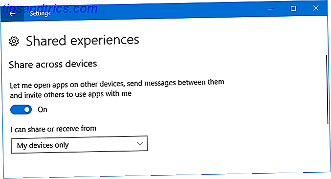 Delte oplevelser Windows 10