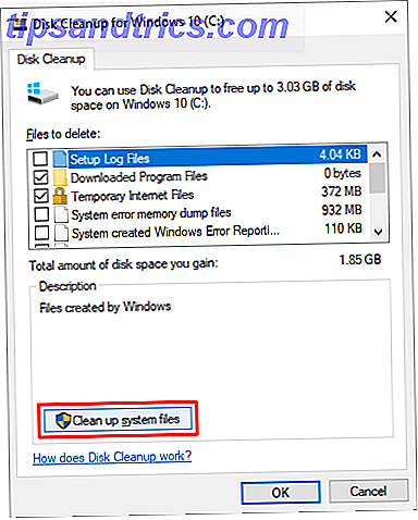Sådan gemmes diskplads i Windows 10 Windows 10 Diskoprydning