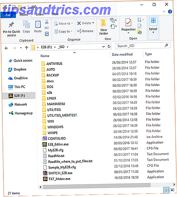Comment créer un USB Multiboot amorçable pour Windows et Linux Windows Explorer Easy2Boot Folder Structure